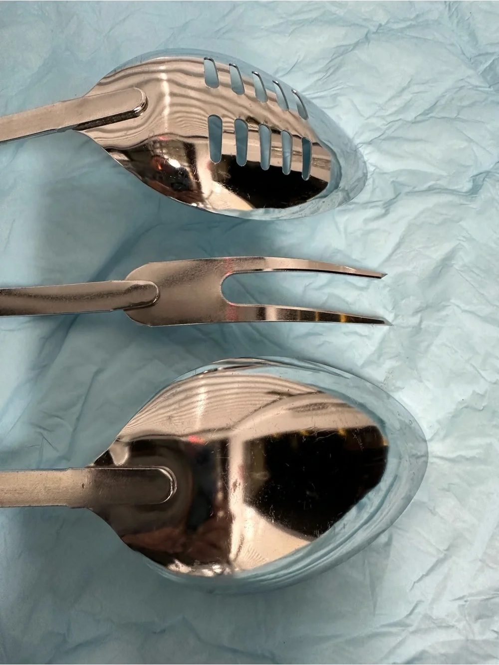 Vintage Ecko USA Spice of Life Utensils 1970’s Slotted Spoon & Fork Set 3 pieces